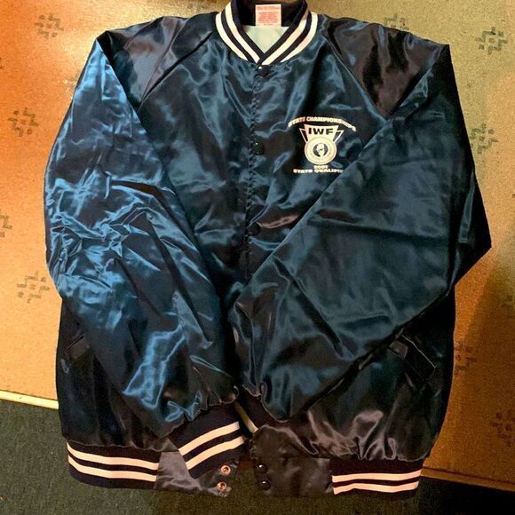 ‎Vintage Satin lightweight jacket size Large - Picture 3 of 6